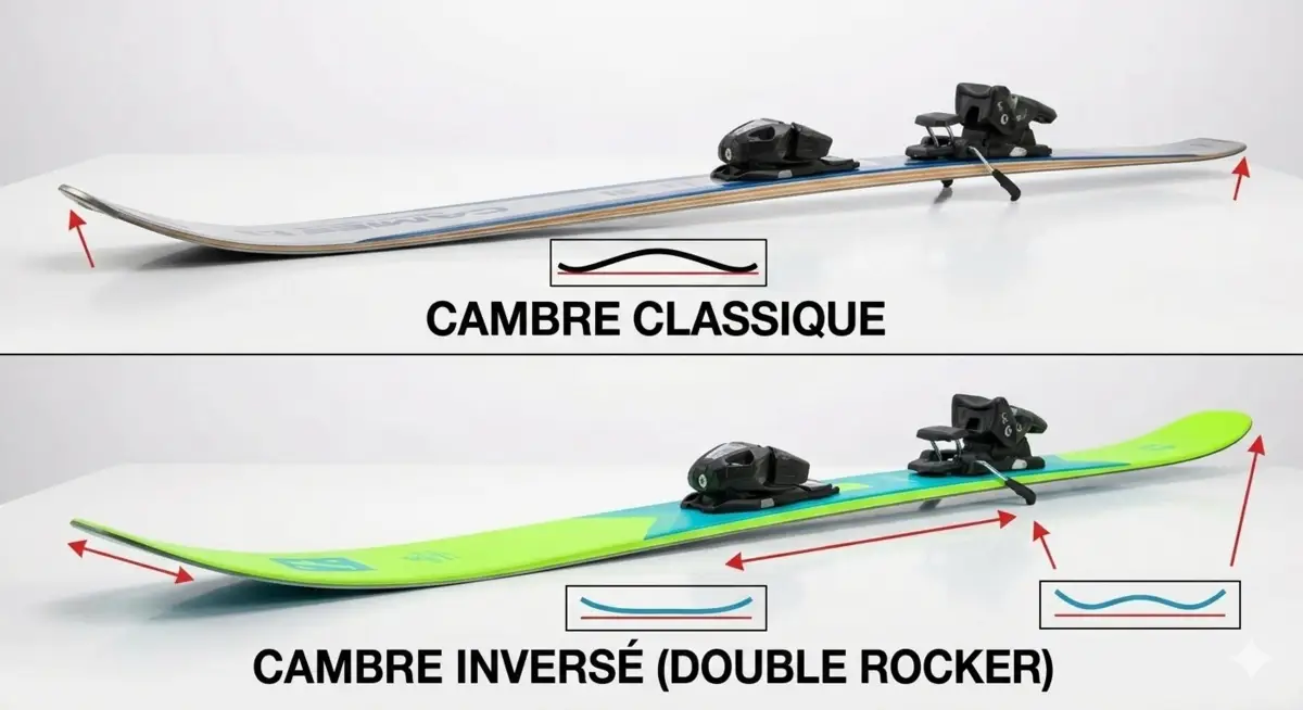 Cambre classique et inversé